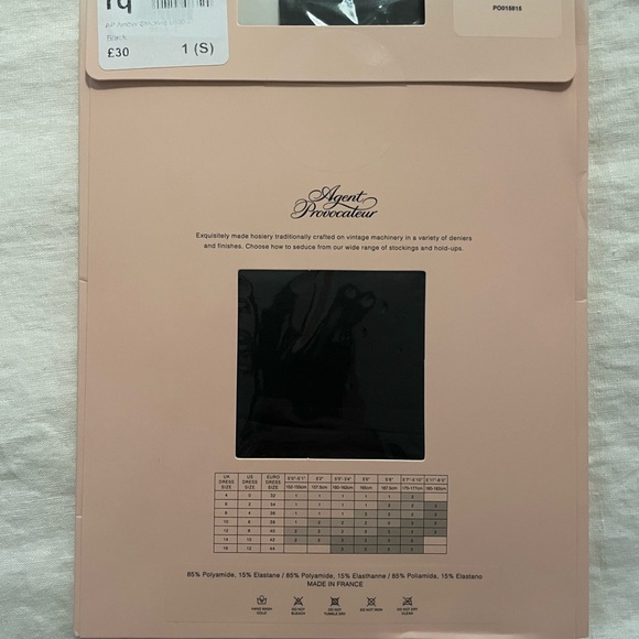 Agent Provocateur Amber Stockings black size 1 - Picture 3 of 4